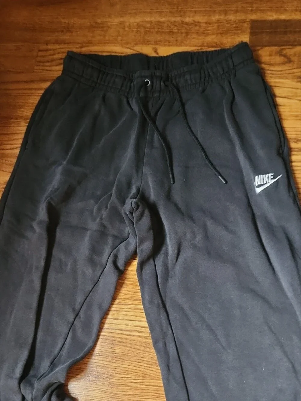 Nike Black Jogger Sweatpants with White Logo